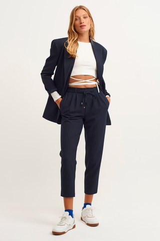 7/8 Chino Marineblauw