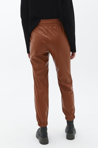 Joggingbroek Hoge Taille Steenrood