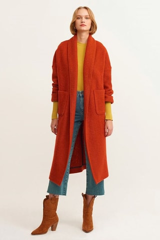 Manteau en laine - Orange - réf litigieuse
