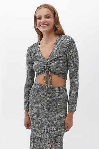 Crop Top - Grijs