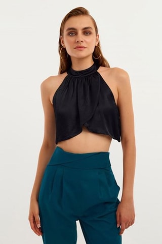 Crop Top - Zwart