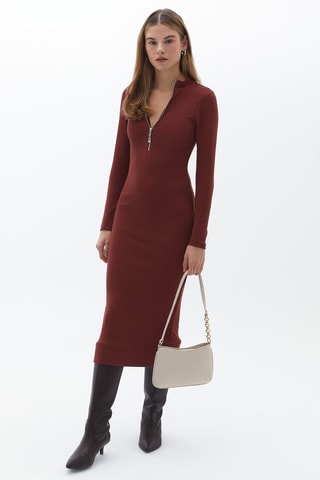 Trui-jurk Bruin