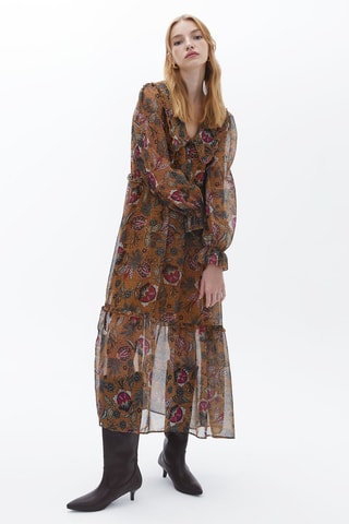 Midi-jurk Camel