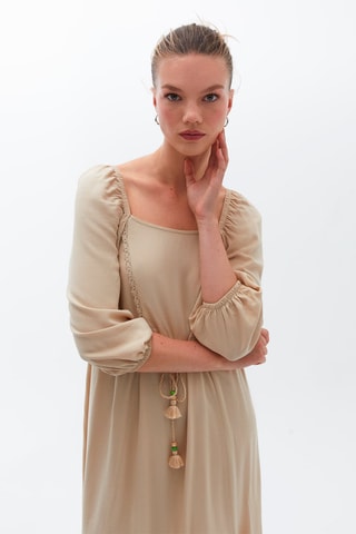 Lange Jurk Beige