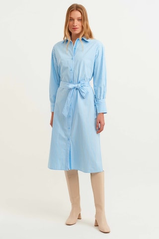 Blouse-jurk Hemelsblauw