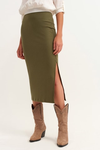 Midirok Donkergroen