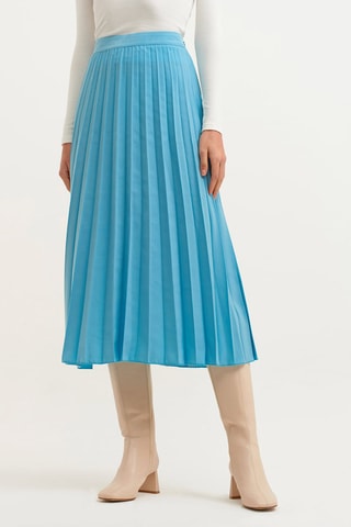 Plissérok Blauw