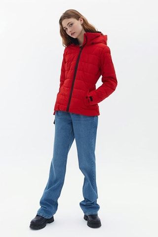 Gewatteerde Jas - Rood