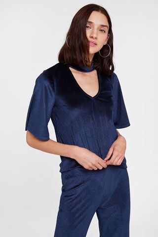 Top - Marineblauw