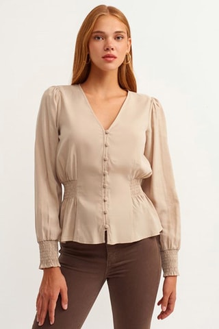 Blouse - Ivoorkleurig