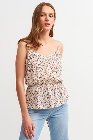 Top - Wit en Roze