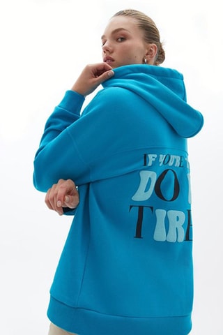 Sweater met Capuchon - Blauw
