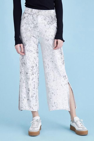 Velours 7/8 Broek - Grijs