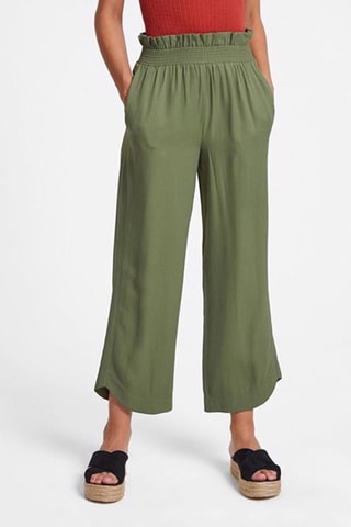 7/8 broek wide legs - Kaki