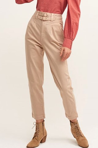 Broek Hoge Taille - Ivoorkleurig