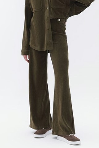 Velours Broek - Kaki