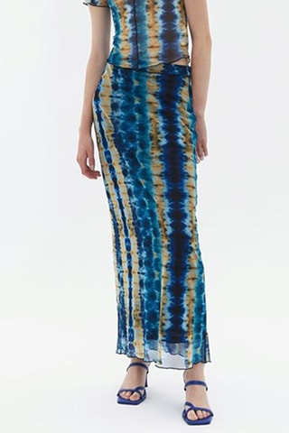 Rok met Tie and Dye - Blauw