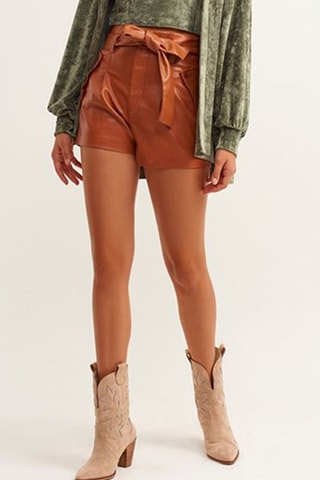 Short Hoge Taille - Bruin