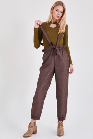 Broek Hoge Taille - Bruin