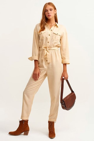 7/8 Jumpsuit - Beige