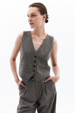 Gilet - Grijs