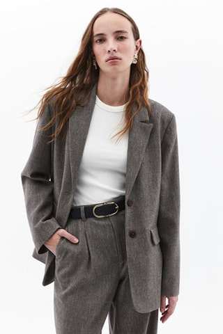 Blazer - Gemêleerd Grijs
