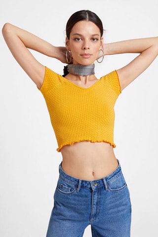 Crop Top - Geel