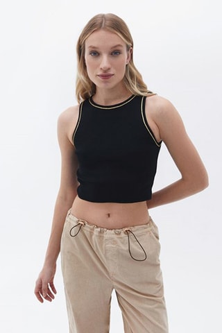 Crop Top - Zwart