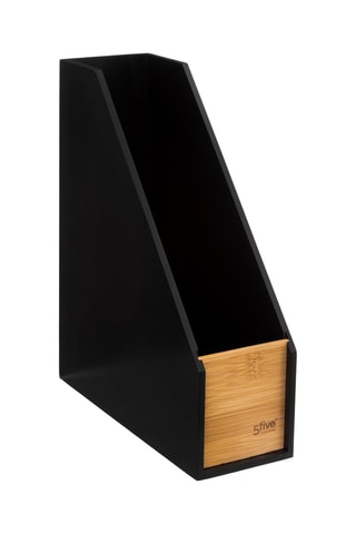 Range-revues en bambou - Noir et naturel