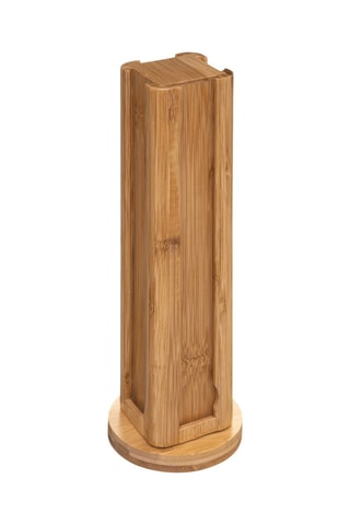 Porte capsules rotatif en bambou - Naturel