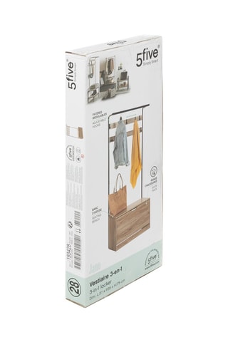 Vestiaire 3-en-1 - 80 x 35 x 175 cm - Beige