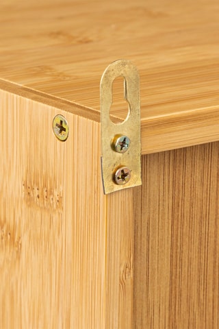 Meuble en bambou avec miroir Lab'n modul - 23,3 x 7 x 75 cm - Naturel