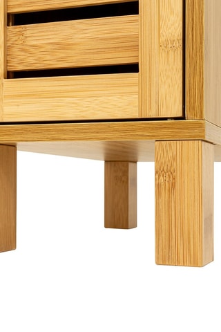 Meuble toilettes 1 porte - Imitation bois - 3 x 19 x 12 cm