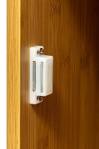 Meuble toilettes 1 porte - Imitation bois - 3 x 19 x 12 cm