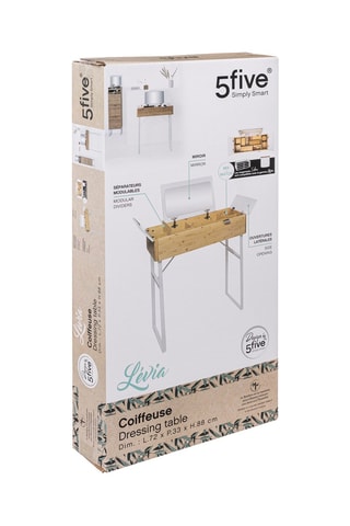 Coiffeuse - 72 x 33 x 88 cm - Blanc