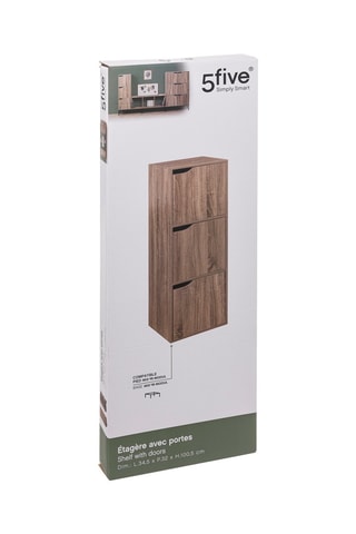 Etagère 3 niches - Beige - 34,4 x 100,5 x 32 cm