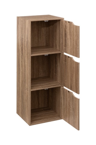 Etagère 3 niches - Beige - 34,4 x 100,5 x 32 cm