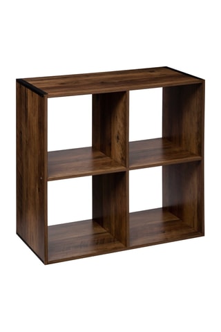 Etagère 4 niches - Marron - 67,6 x 67,6 x 32 cm