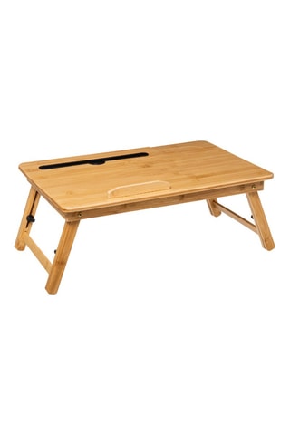 Plateau déjeuner en bambou - 53,5 x 33,5 x 21,5 cm - Naturel