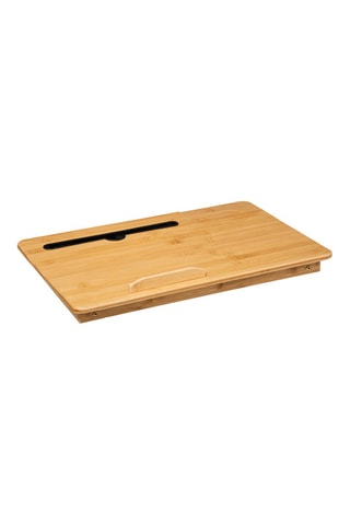 Plateau déjeuner en bambou - 53,5 x 33,5 x 21,5 cm - Naturel