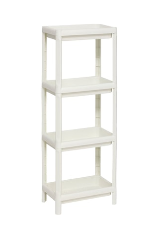 Étagère 4 niveaux - Blanc - 100 x 37,5 x 22,5 cm