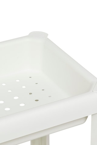 Étagère 4 niveaux - Blanc - 100 x 37,5 x 22,5 cm