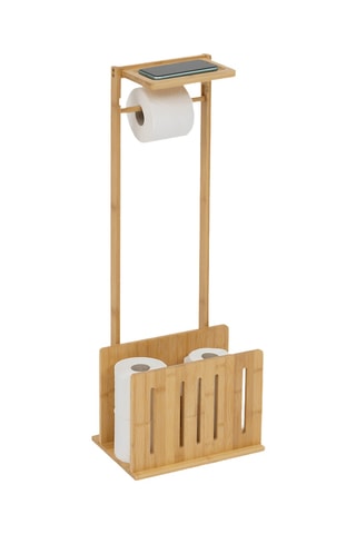 Meuble de salle de bain en bambou - 82 x 30,5 x 21 cm