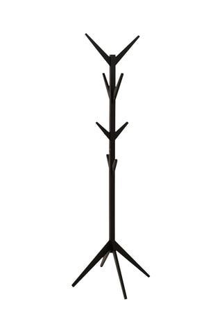 Porte-manteau en pin - Noir