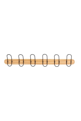 Porte-manteau en bois - 74 x 13,2 x 5,5 cm