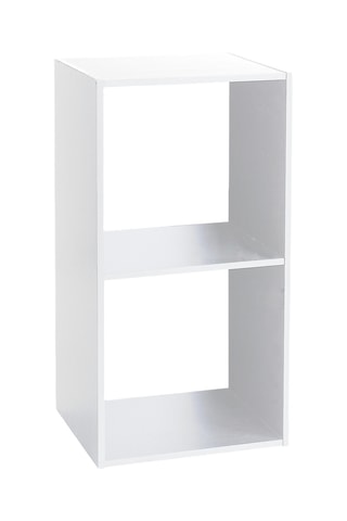 Étagère 2 niveaux - Blanc - 80 x 40 x 30 cm