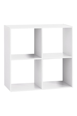 Étagère 4 niveaux - Blanc - 67,6 x 32 x 67,6 cm