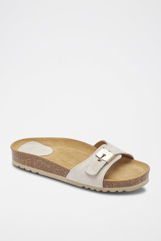 Mules en nubuck Nina Blanc