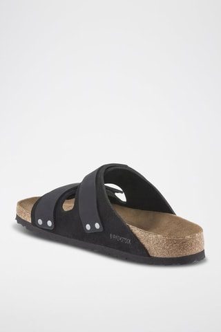 Mules en cuir Uji - Noir