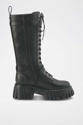 Bottines Stacy en cuir Noir
